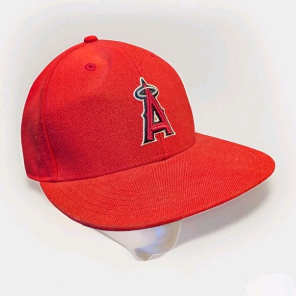 47 Brand MLB LA Angels Red Hat Fitted Cap Baseball Game Day Genuine Merchandise - Picture 1 of 13